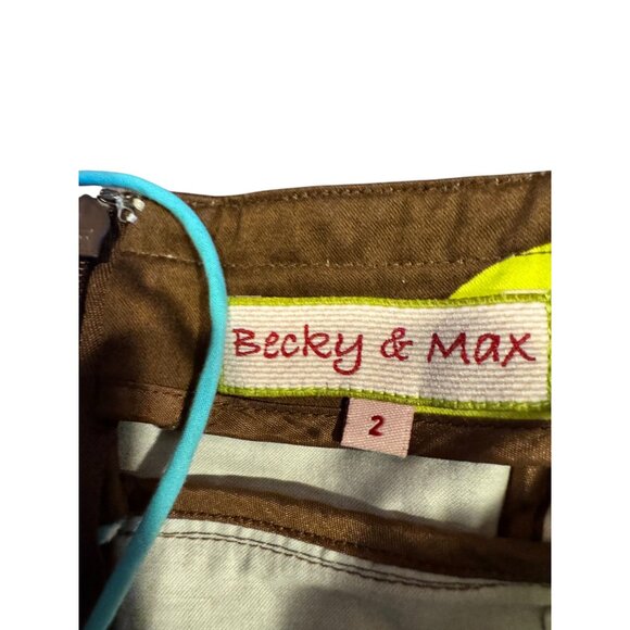 Becky & Max Floral Sleeveless Spaghetti Strap Dress Brown/Yellow/Blue - Picture 4 of 11